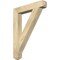 Ekena Millwork Traditional Craftsman Rough Sawn Bracket, Douglas Fir, 4"W x 26"D x 34"H BKT04X26X34TRA04RDF - alternate 1